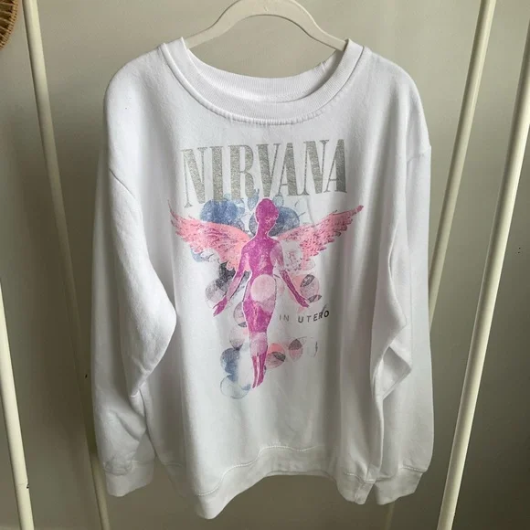NIRVANA White Sweatshirt - Picture 2 of 4